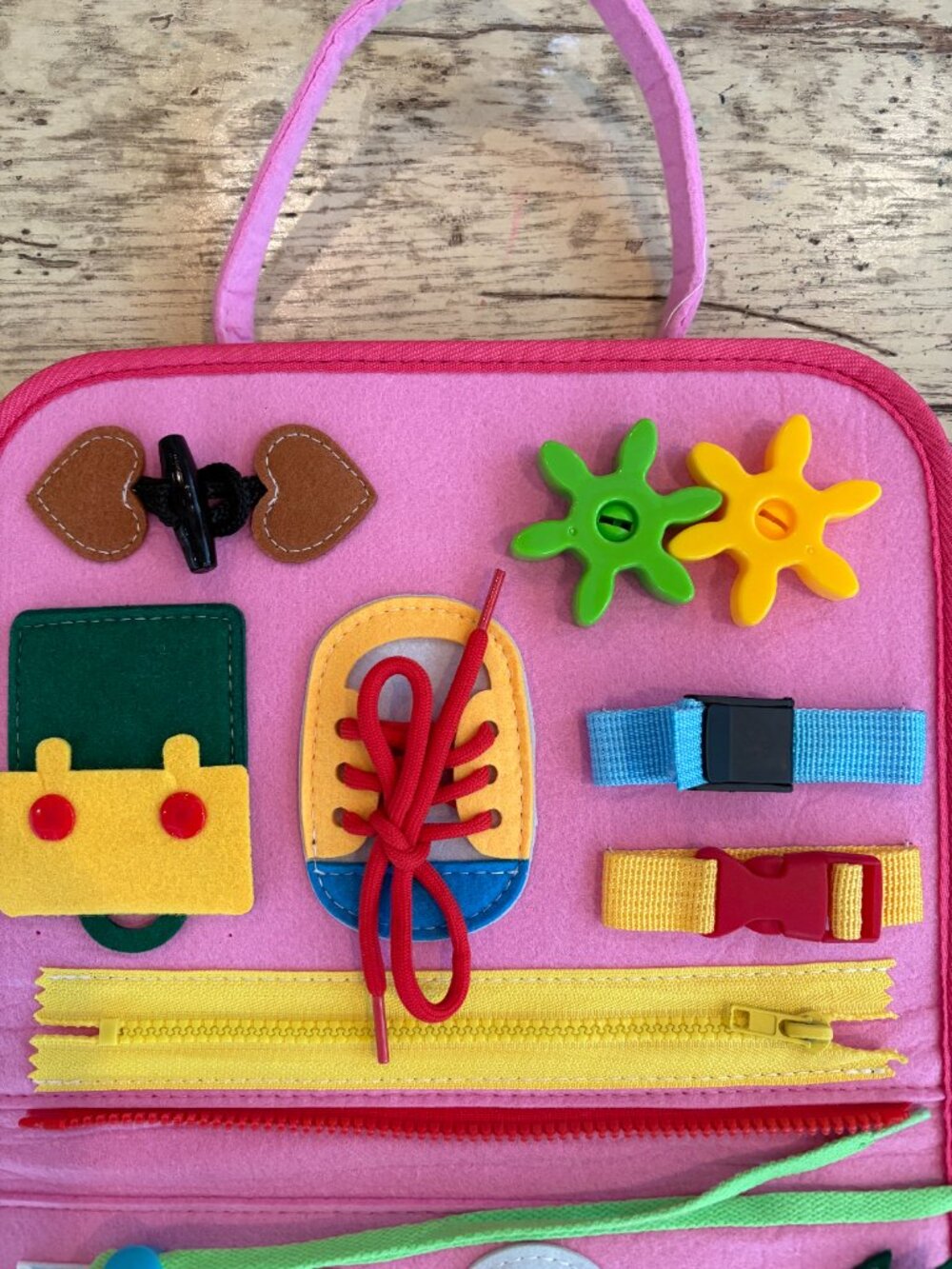 Montessori Busy Board – Toddler Sensory & Life Skills Learning Toy - Picture 3 of 10